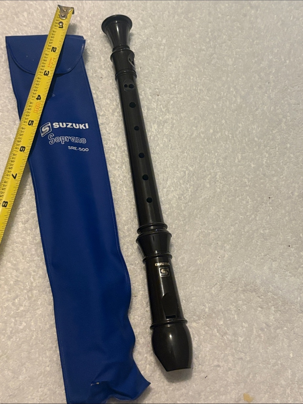 Soprano Recorder in Black